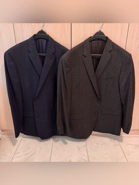2 Men’s Sport Coats Jackets Ralph Lauren, Pronto Uomo Platinum, 52L